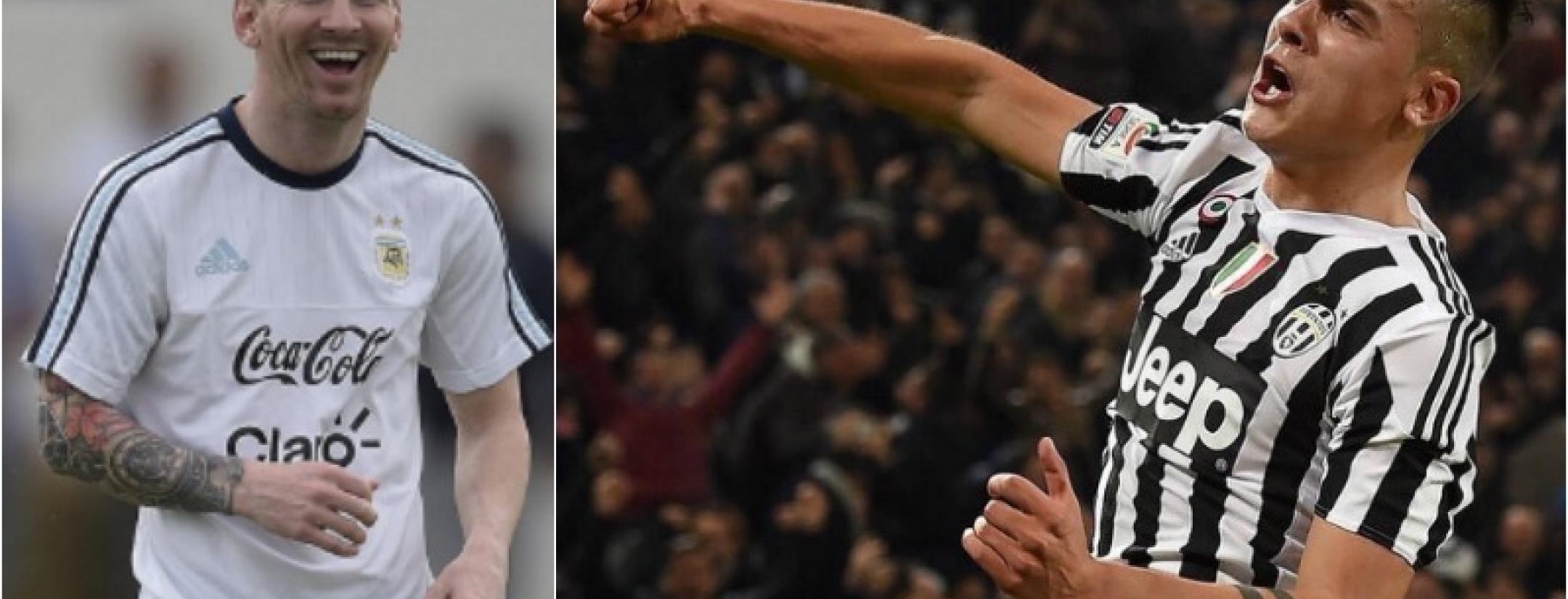 Paulo Dybala and Messi