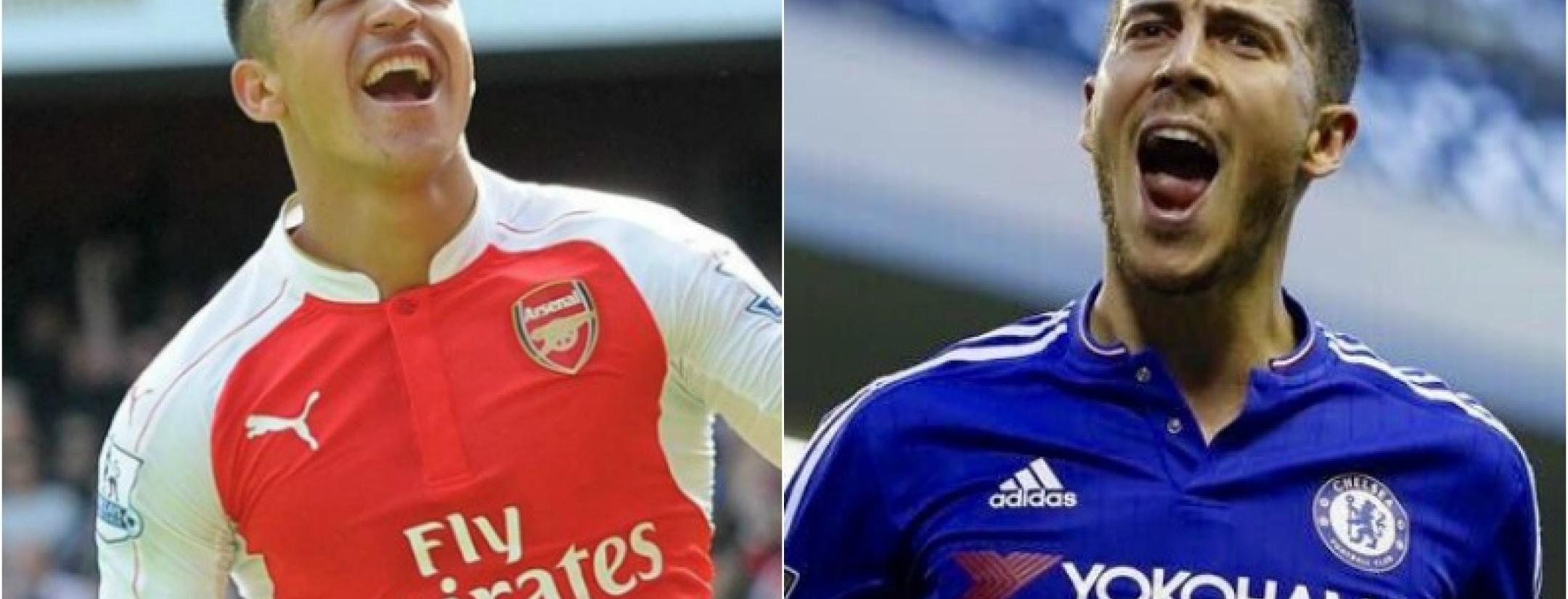 Alexis Sanchez and Eden Hazard