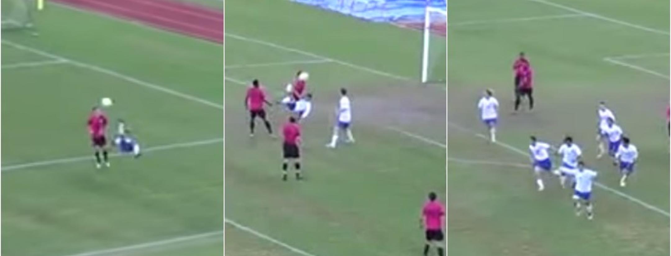 High schoolers practice their Shaolin soccer skills