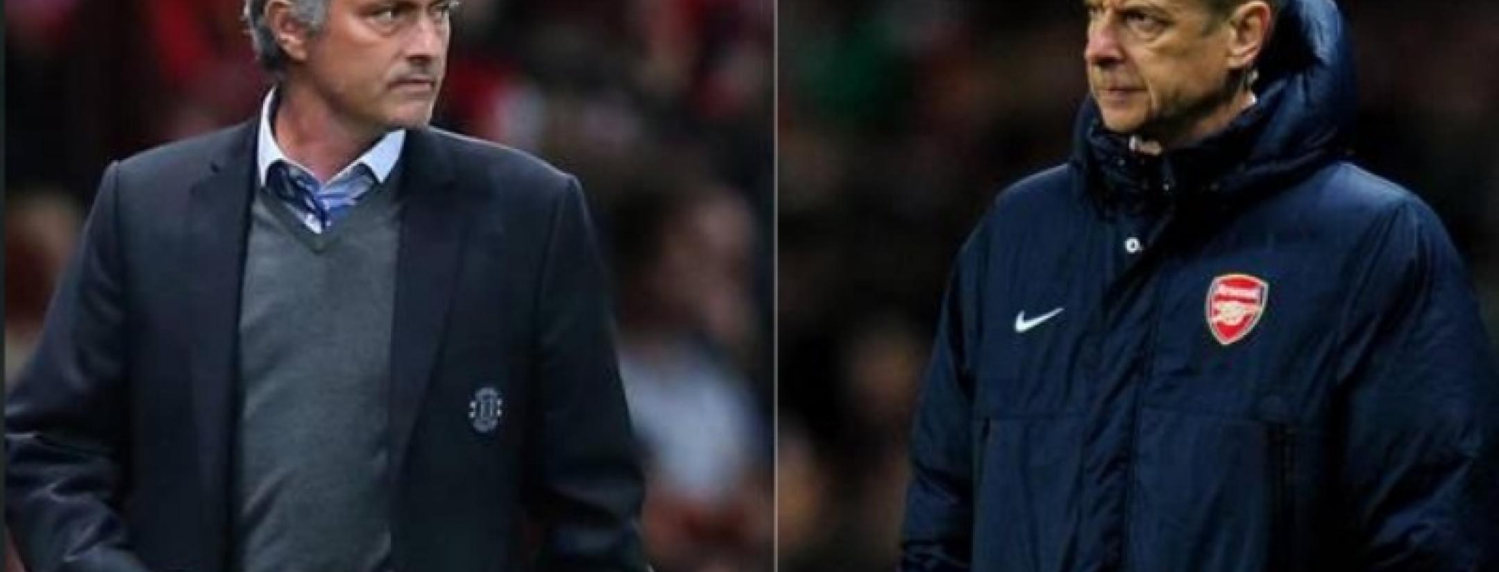 Arsene Wenger and Jose Mourinho