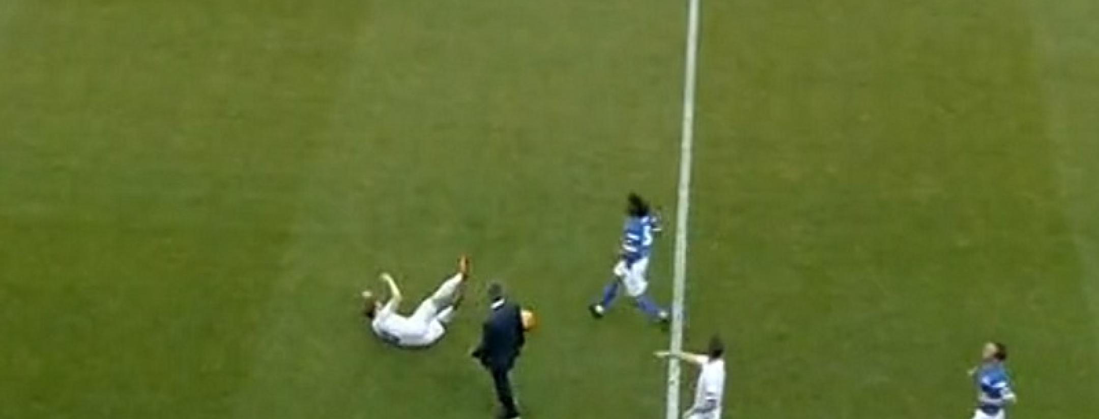 Jose Mourinho tackle Olly Murs