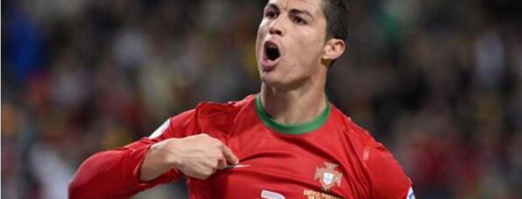 Cristiano Ronaldo celebrating a goal