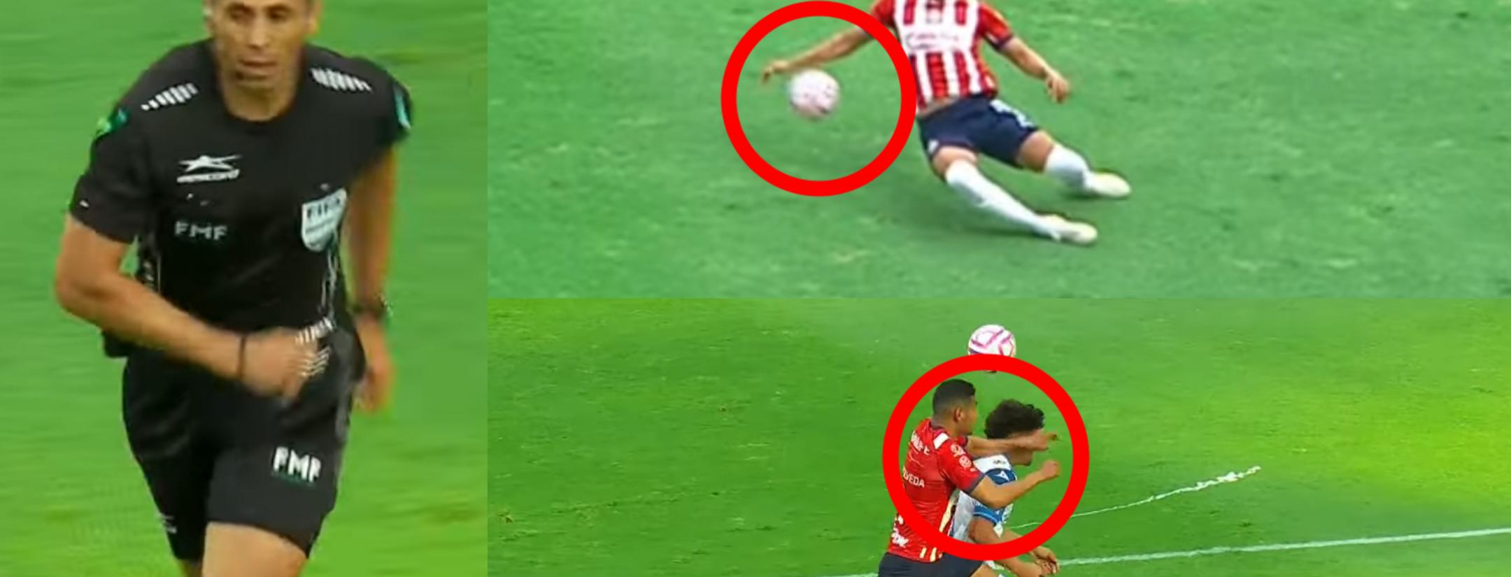 Luis Enrique Santander and the controversial play in Puebla-Chivas