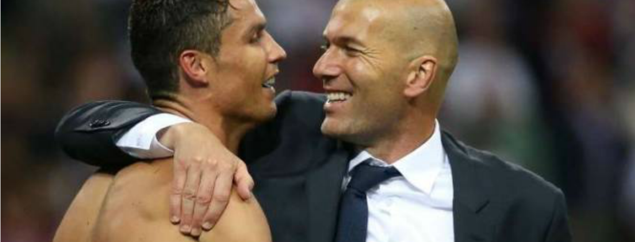 Cristiano Ronaldo and Zinedine Zidane