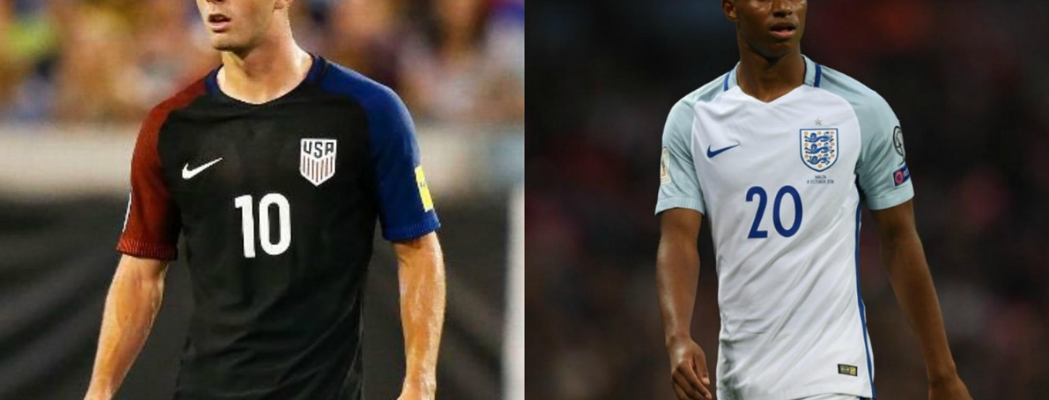 Christian Pulisic and Marcus Rashford