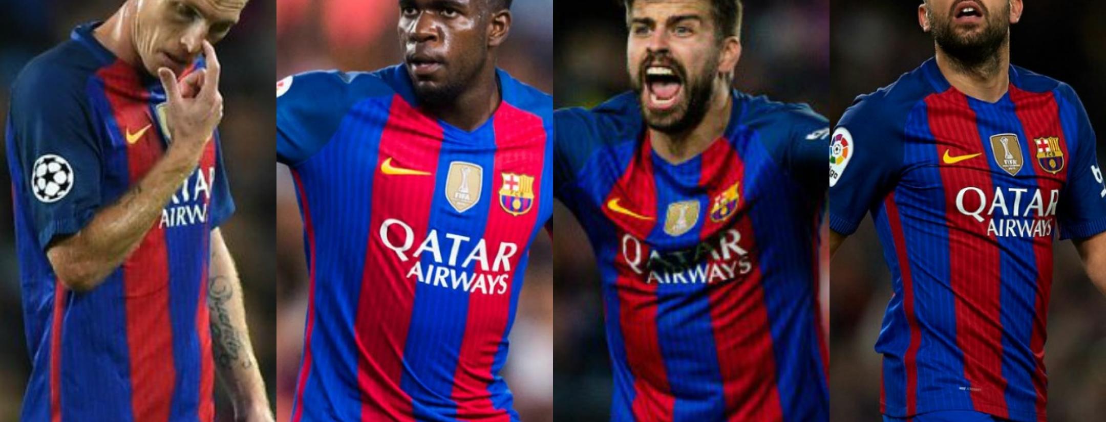 Barcelona's back line has been decimated by injury.