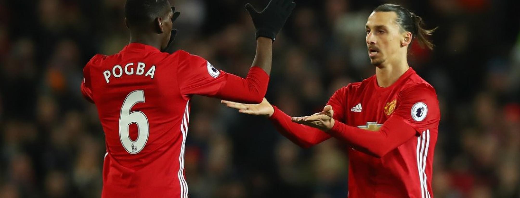 Zlatan Ibrahimovic took Paul Pogba's man of the match award.