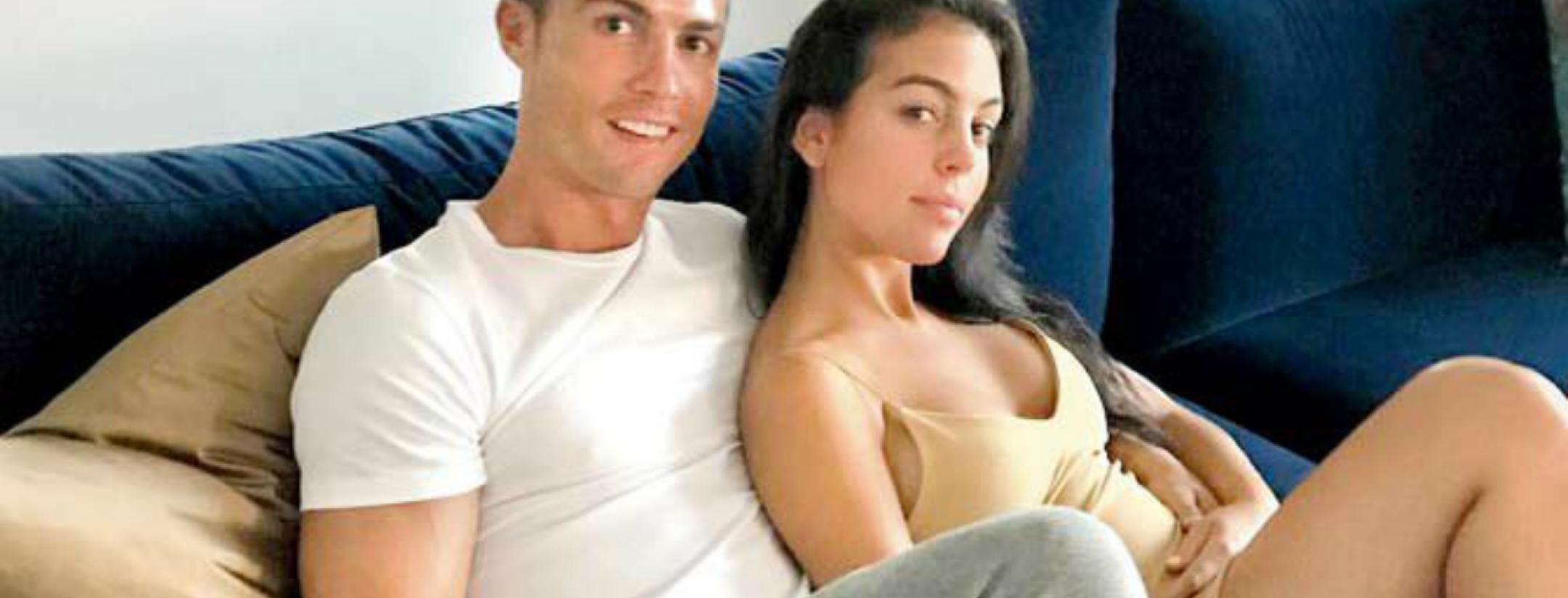 Cristiano Ronaldo with pregnant girlfriend Georgina Rodriguez