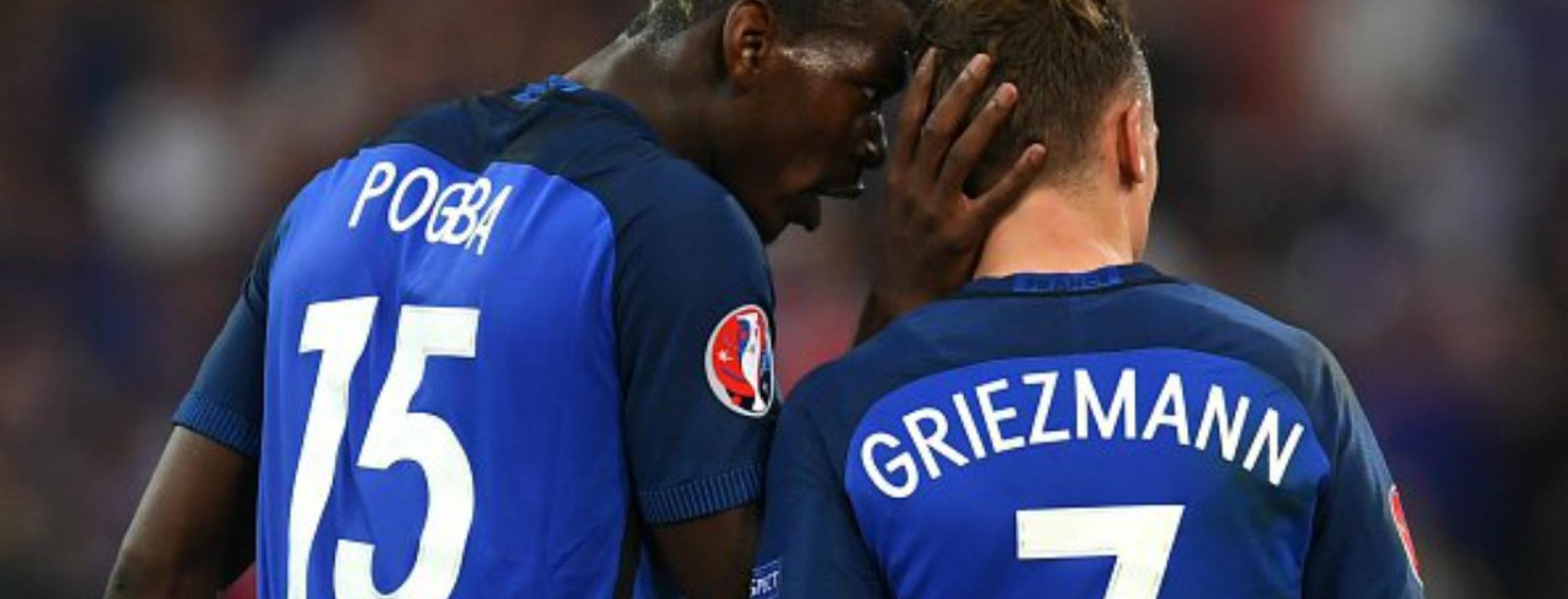 Paul Pogba and Antoine Griezmann