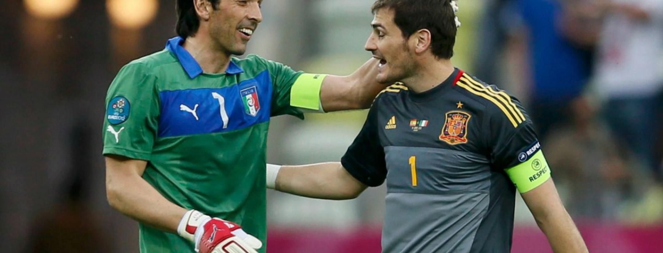 Iker Casillas and Gianluigi Buffon