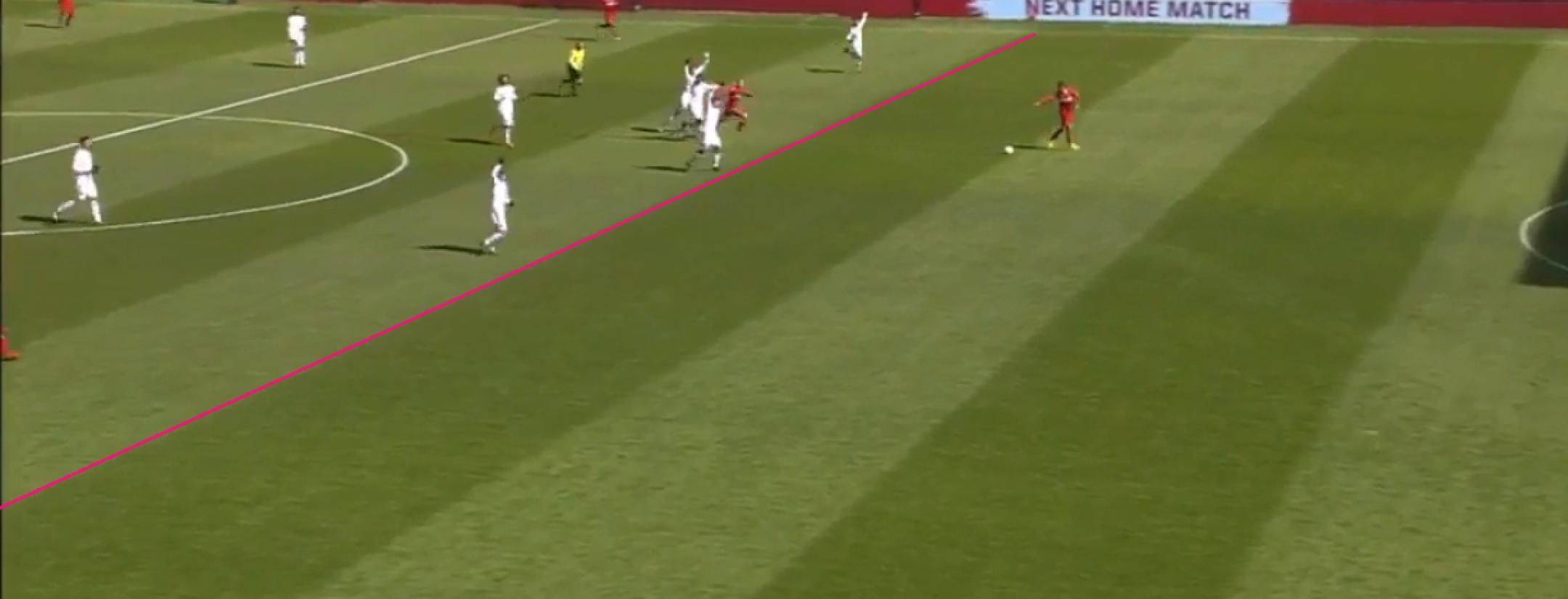 Was Nemanja Nikolić offside? This picture would make you think so.