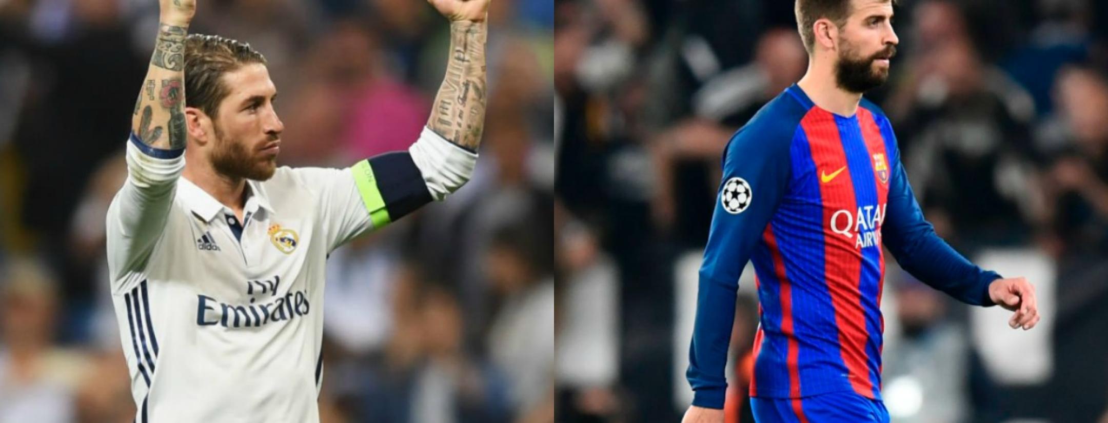 Sergio Ramos and Gerard Pique