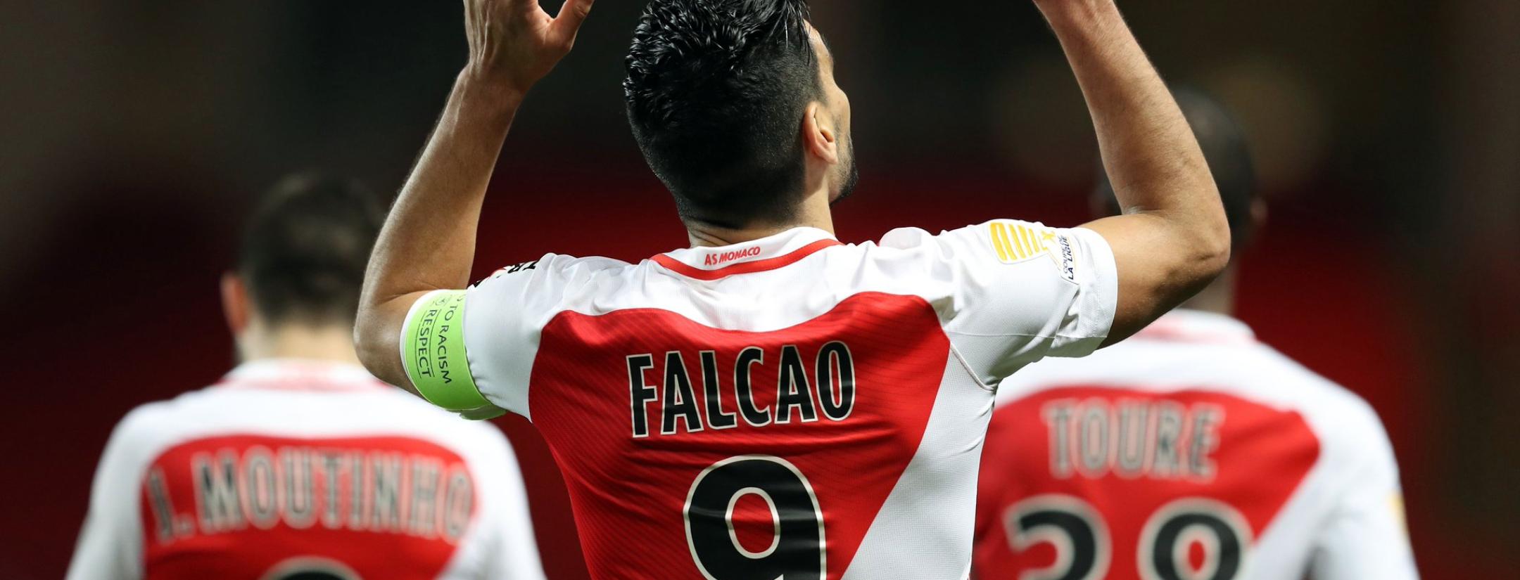 Radamel Falcao Heads In Monaco's Second Goal 