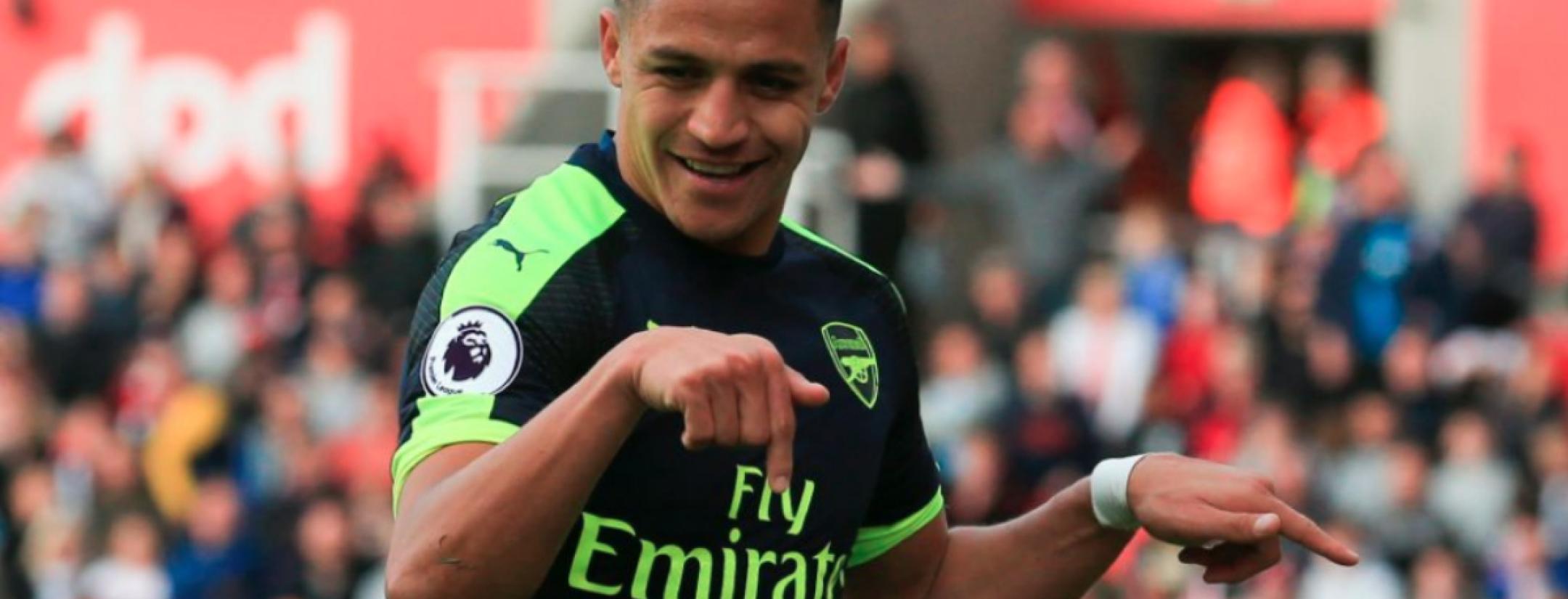 Alexis Sanchez Goal Celebration