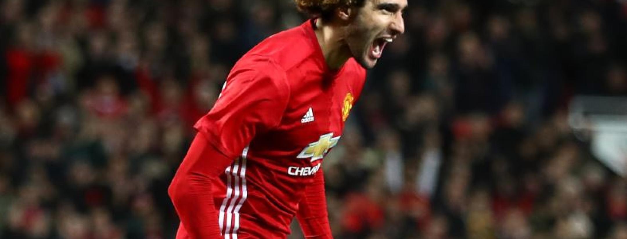 Fellaini's header put Manchester United up 2-0 on aggregate against Celta Vigo.