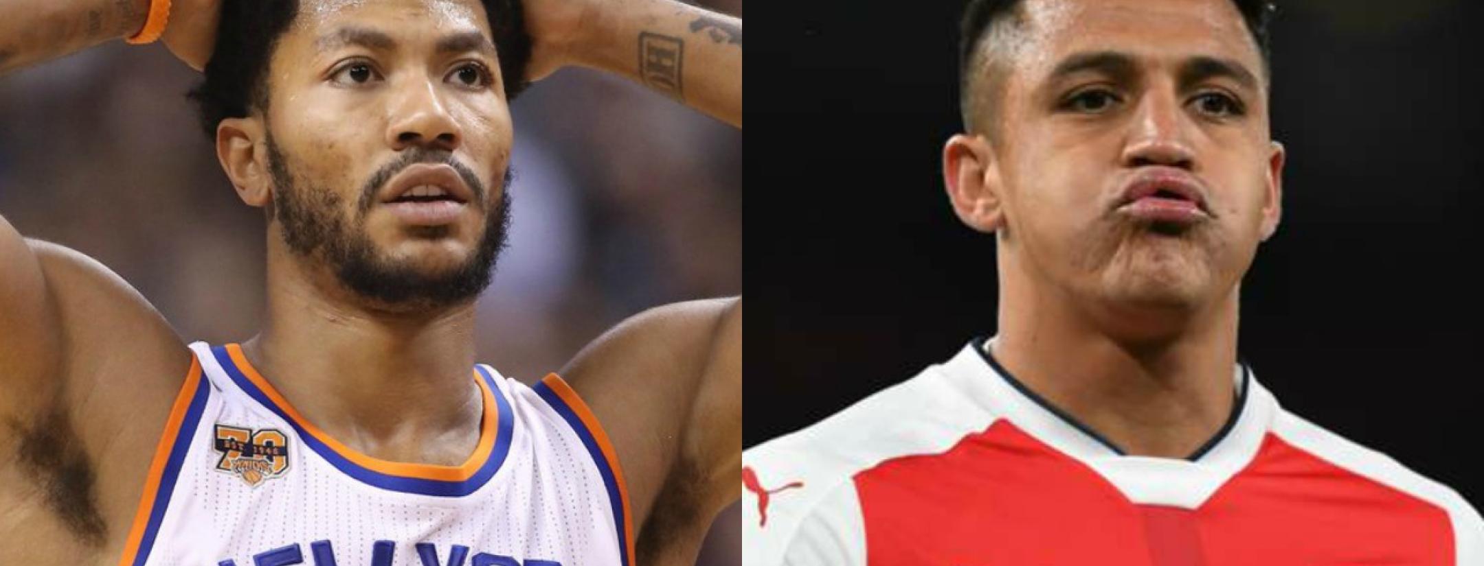 Derrick Rose and Alexis Sanchez