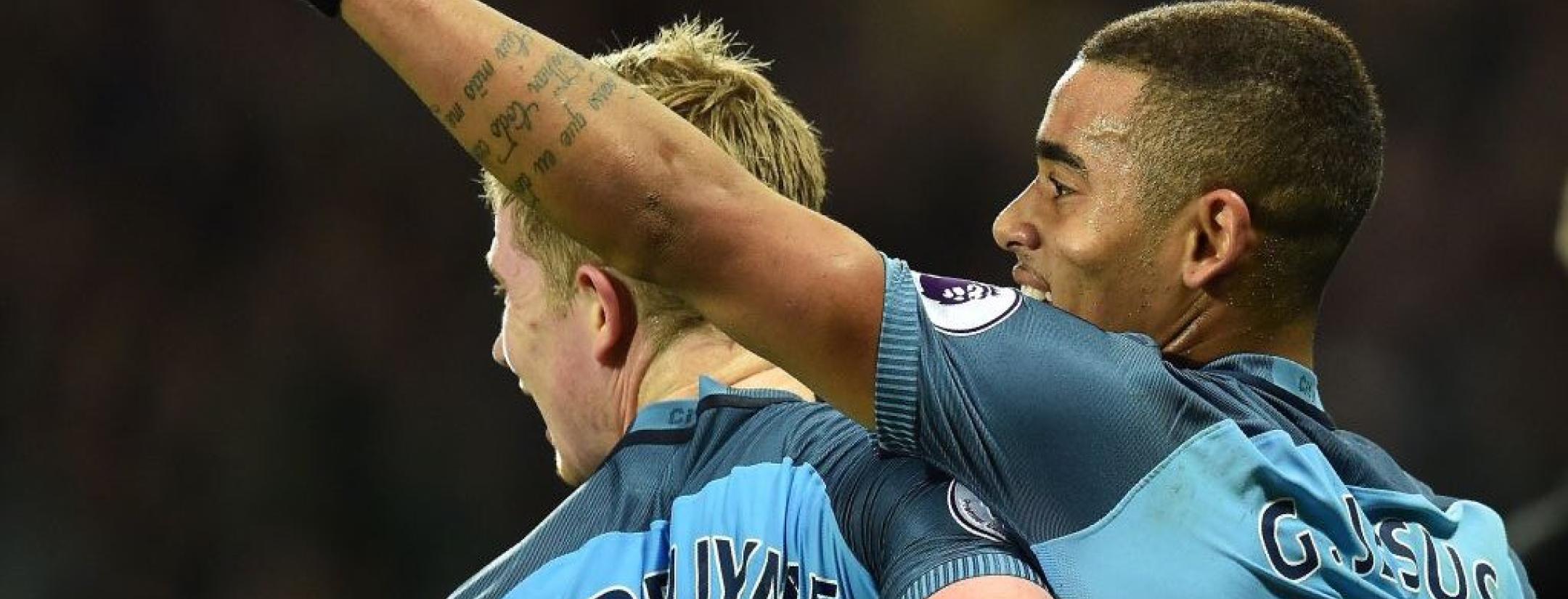 Kevin De Bruyne and Gabriel Jesus