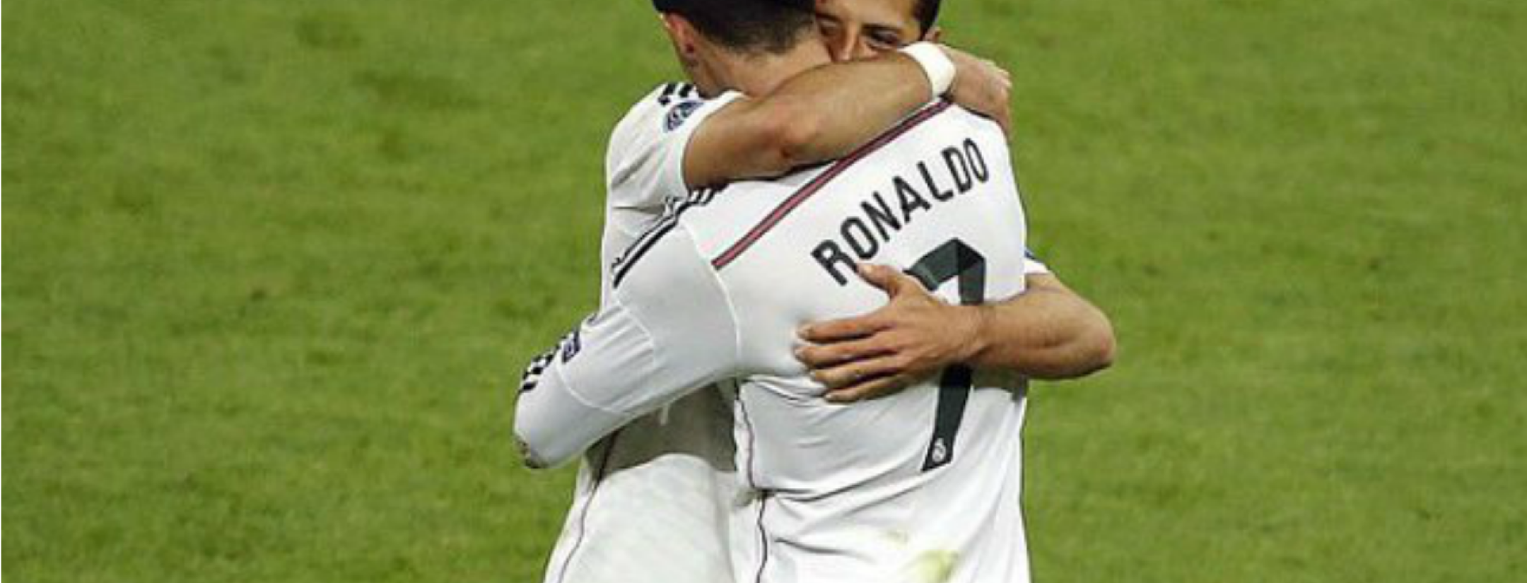 Chicharito and Cristiano Ronaldo