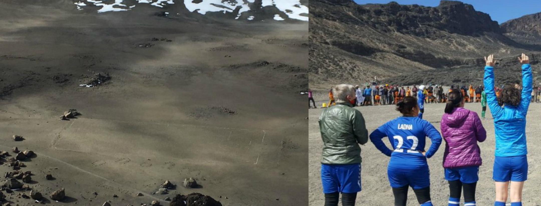 Soccer on Mount Kilimanjaro