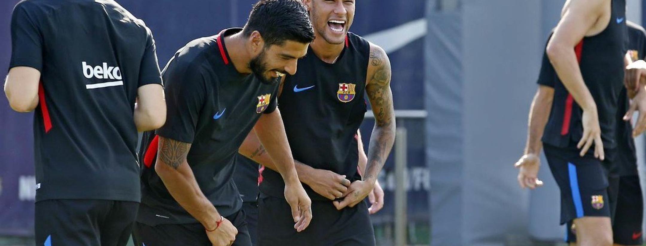Luis Suarez and Neymar