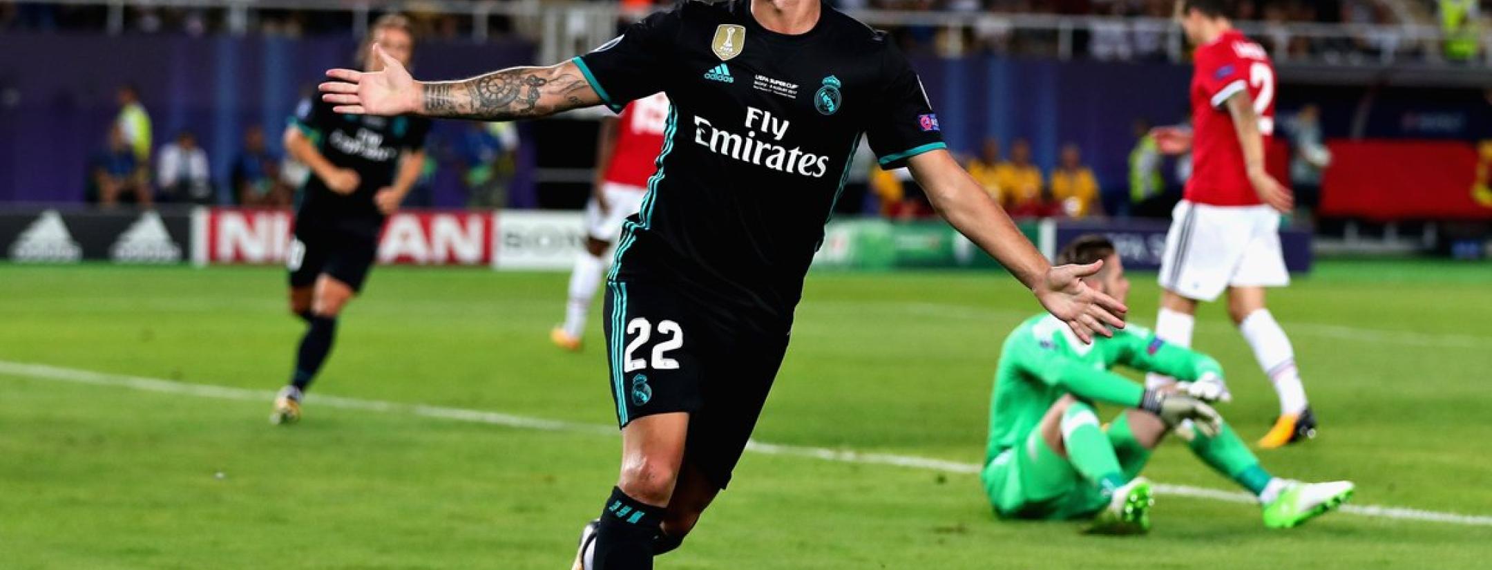 Real Madrid defeat Manchester United in UEFA Super Cup