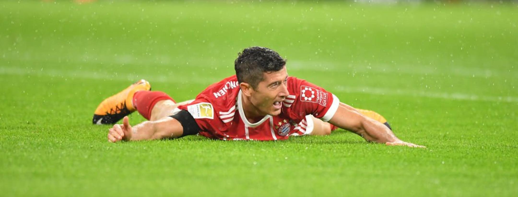 VAR spots a penalty for Bayern Munich.