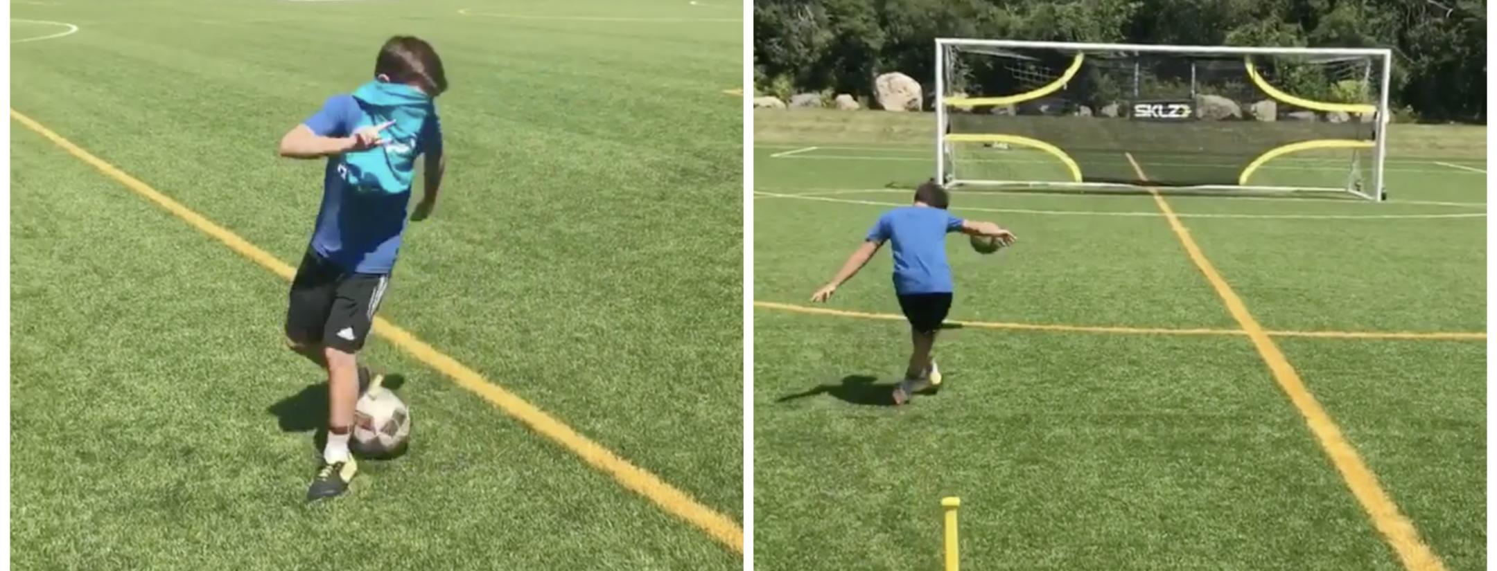 Blindfolded Soccer Drills