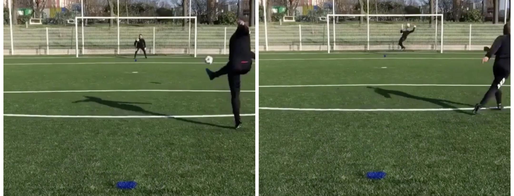 Keeper Saves Ball With His Face