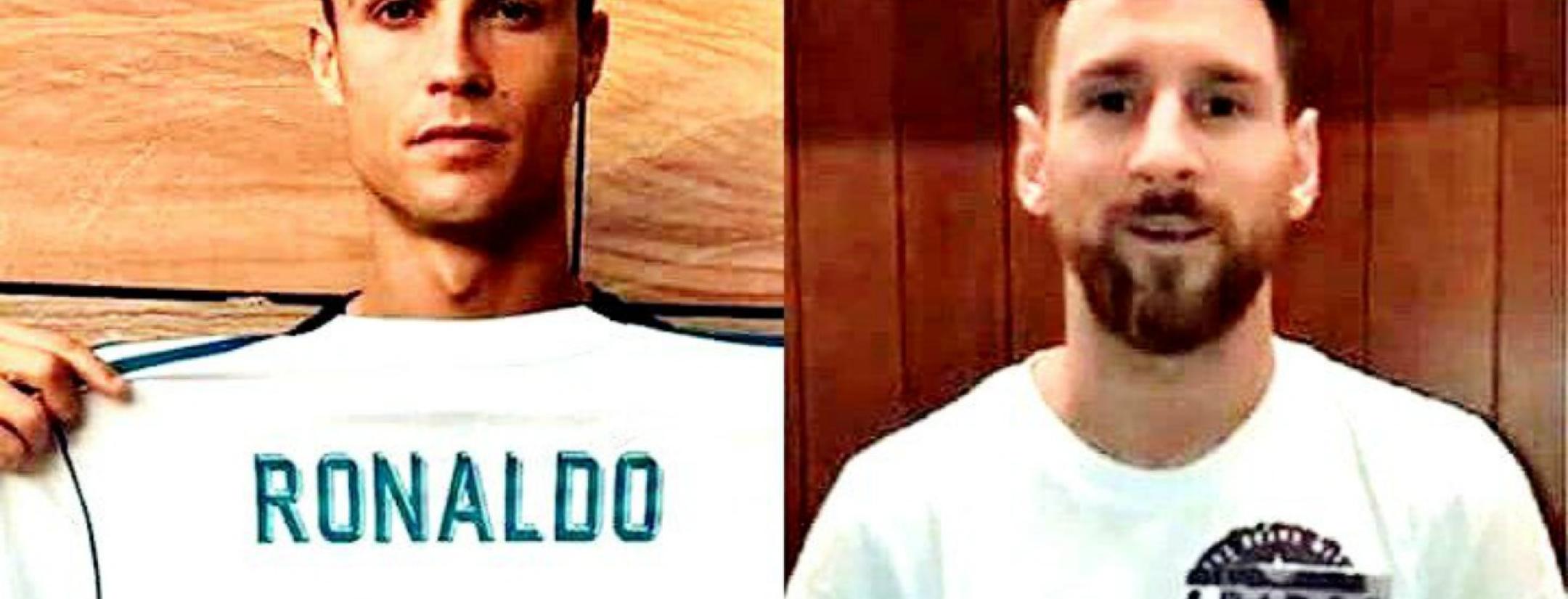 Cristiano Ronaldo and Lionel Messi pay homage to Mexican earthquake victims.