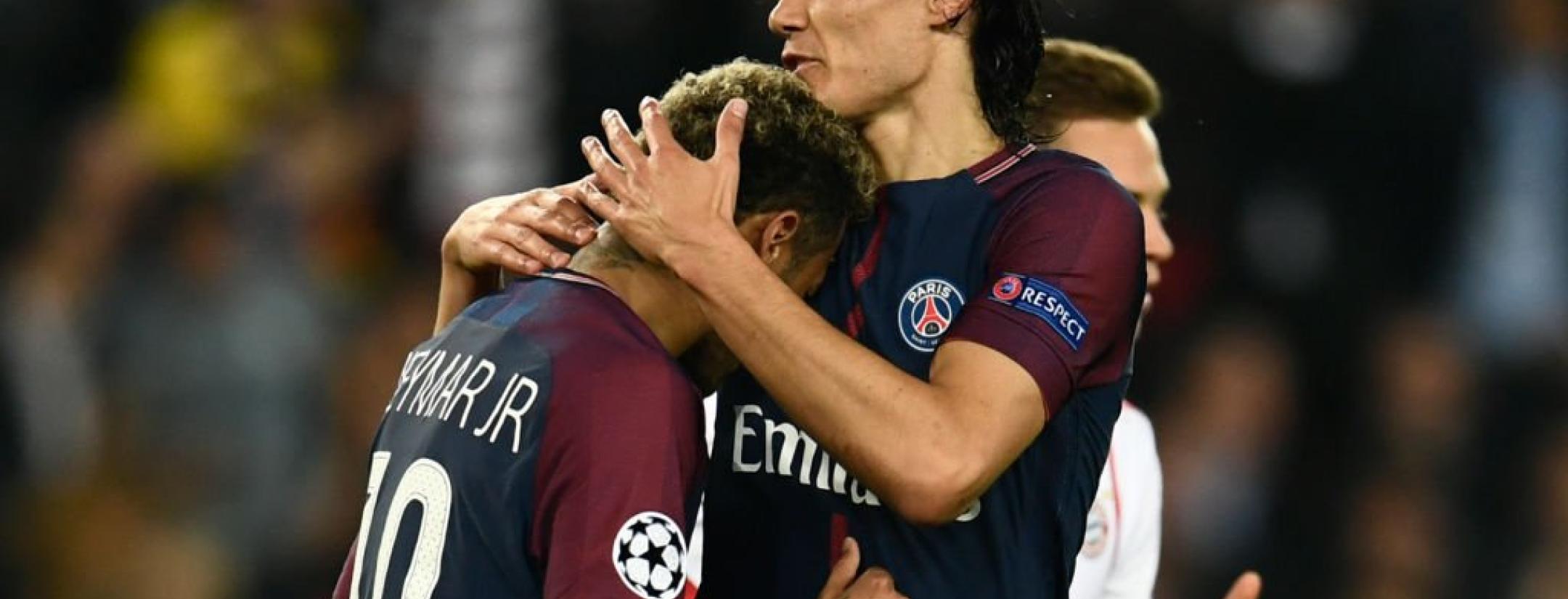 Neymar and Edinson Cavani