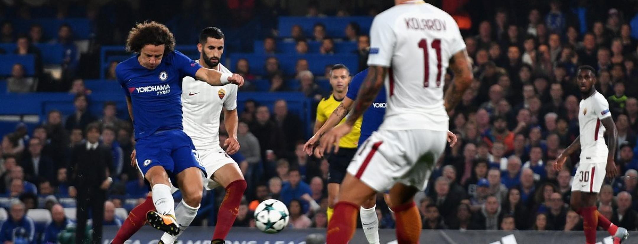 David Luiz Goal VS AS Roma