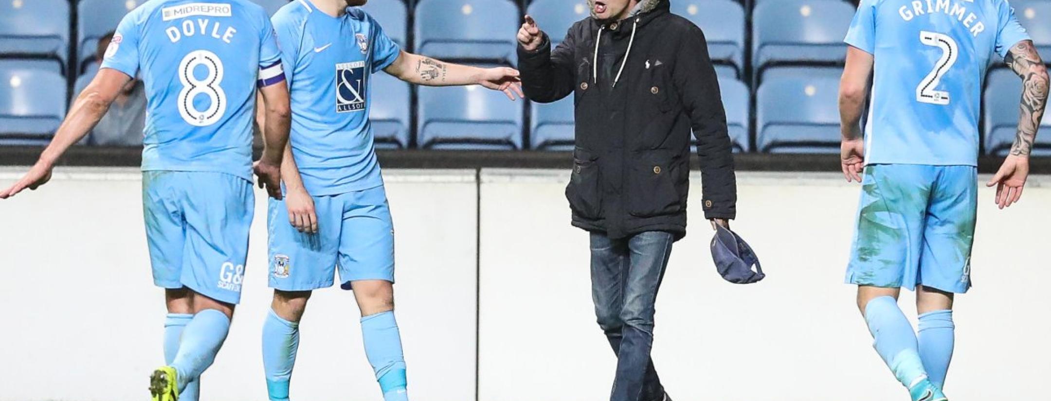 Coventry City fan pitch invasion