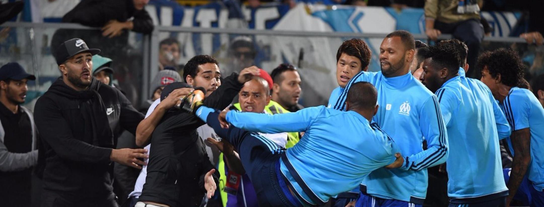 Patrice Evra kicks fan