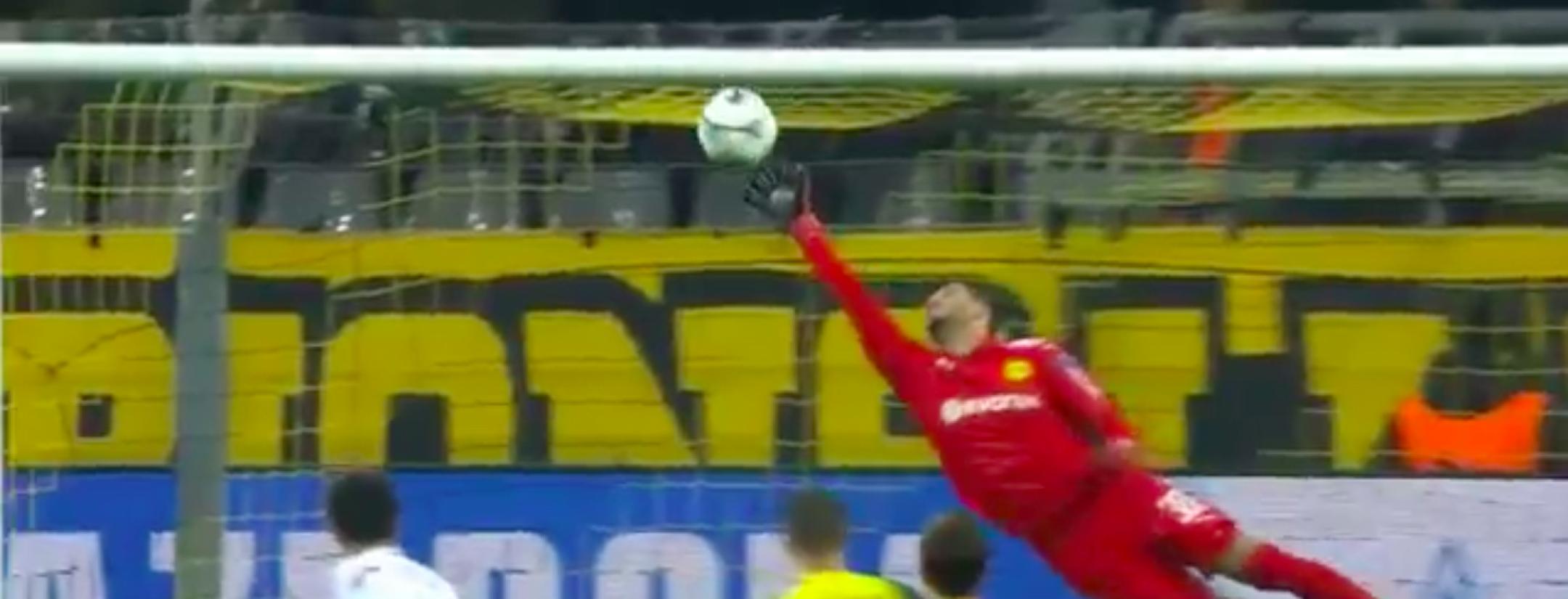 Roman Burki save vs Tottenham