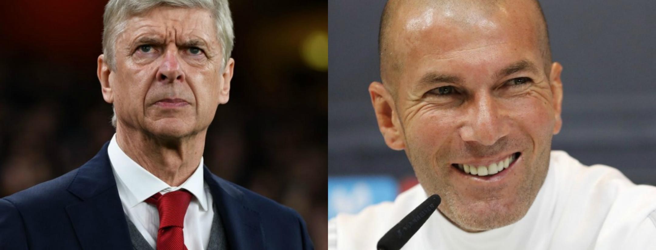 Arsene Wenger and Zinedine Zidane