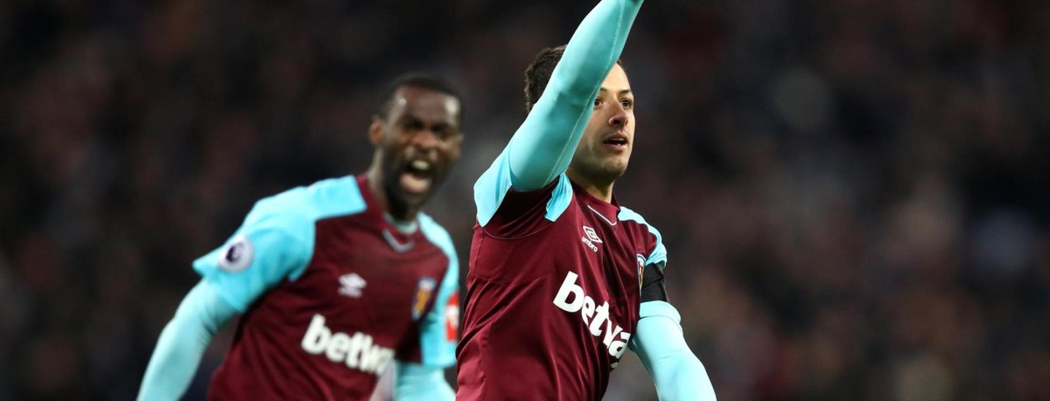 Chicharito West Ham goal vs Bournemouth