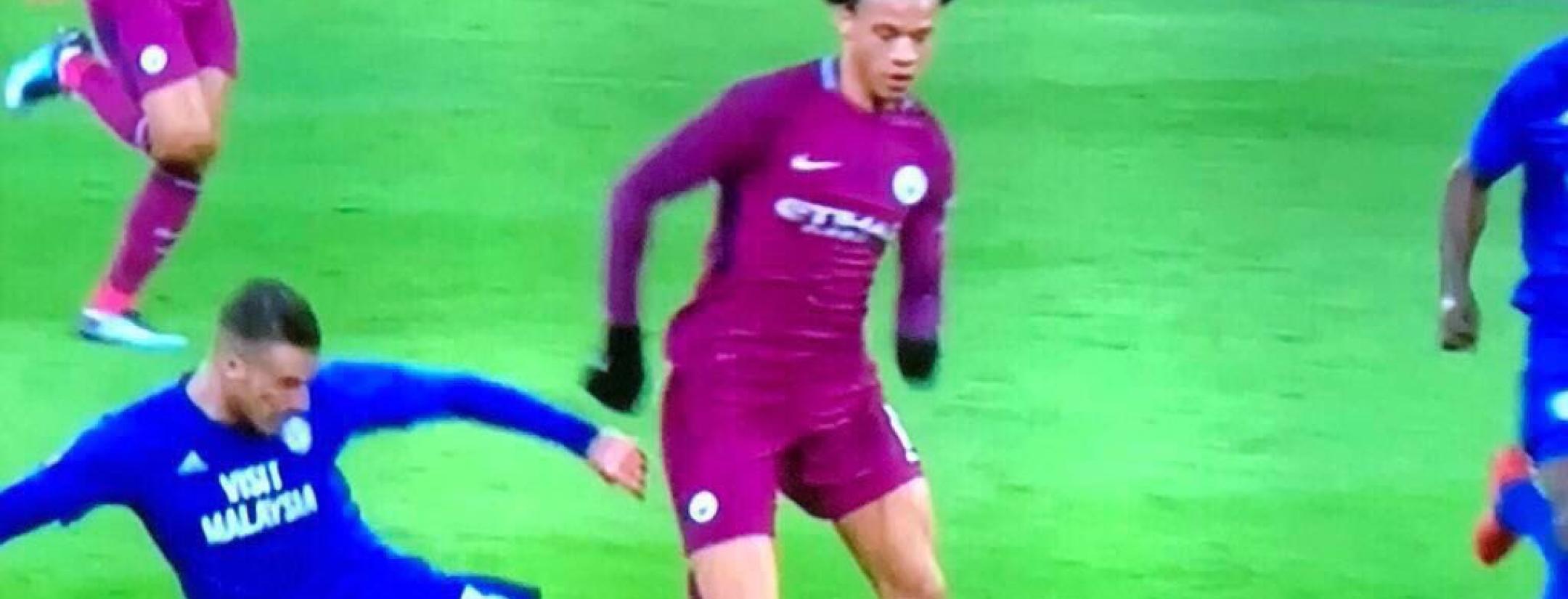 Leroy Sane tackle