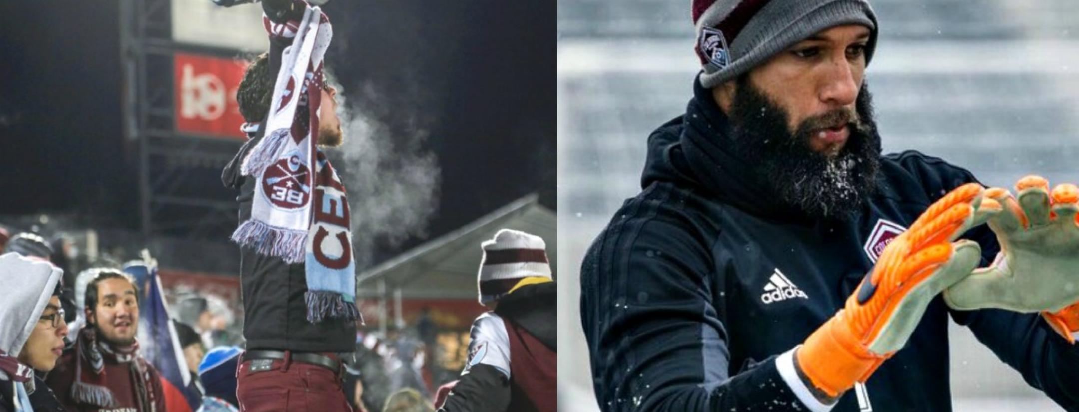 Coldest soccer game ever played