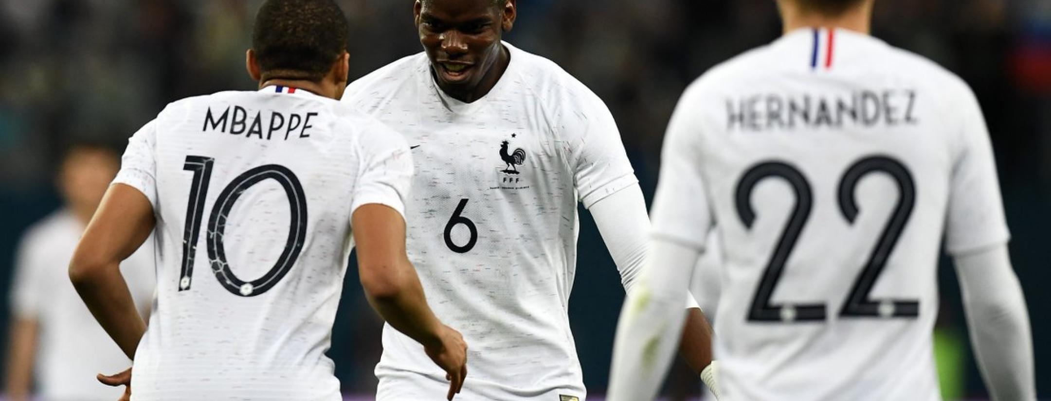 Paul Pogba free kick vs Russia