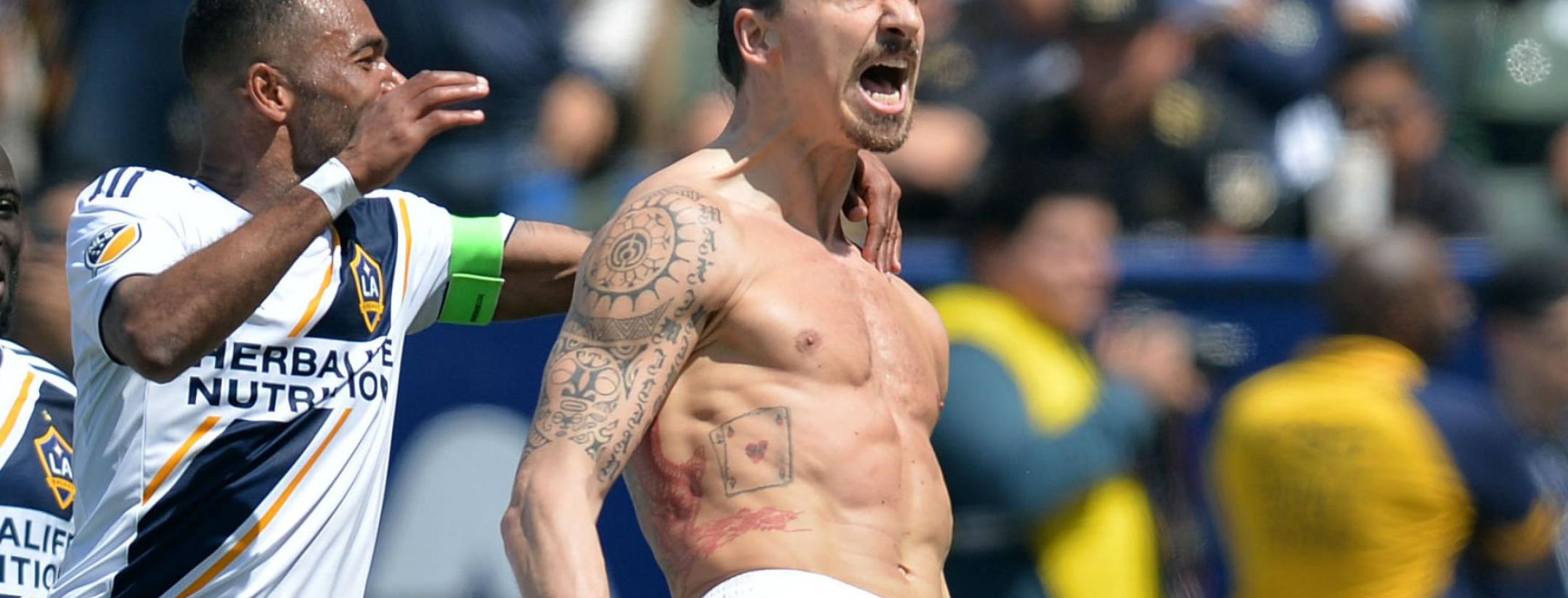Zlatan Ibrahimovic wins the LA derby