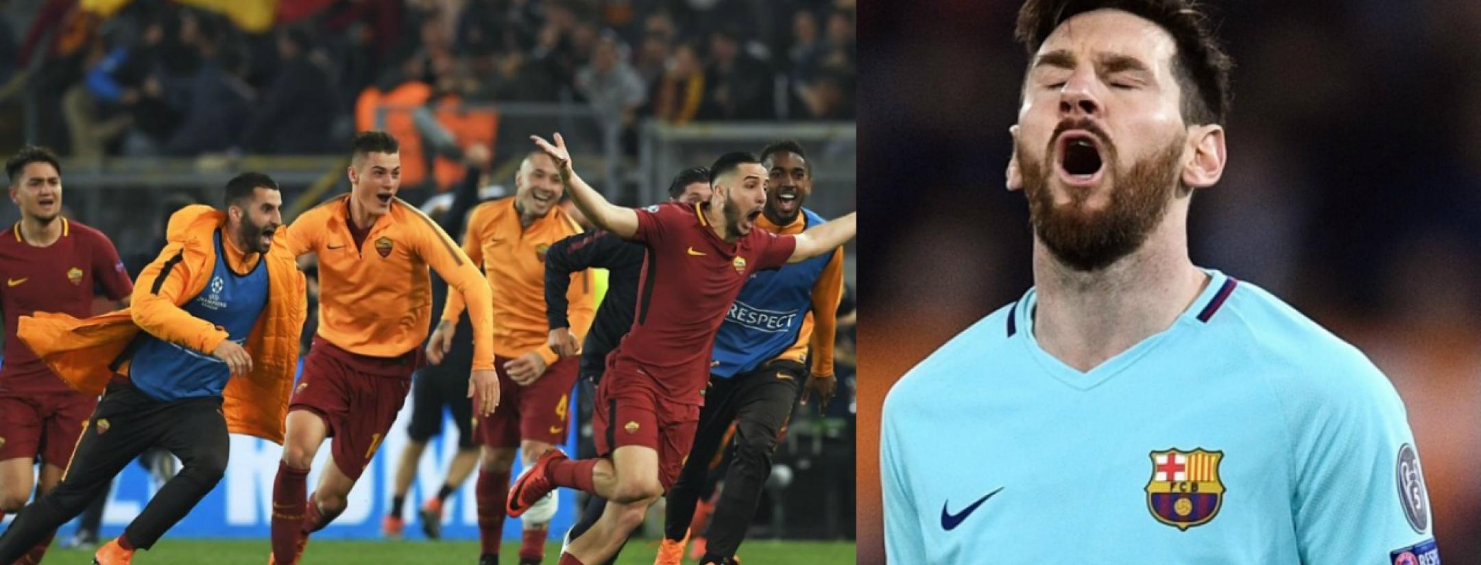 Roma upset Barcelona