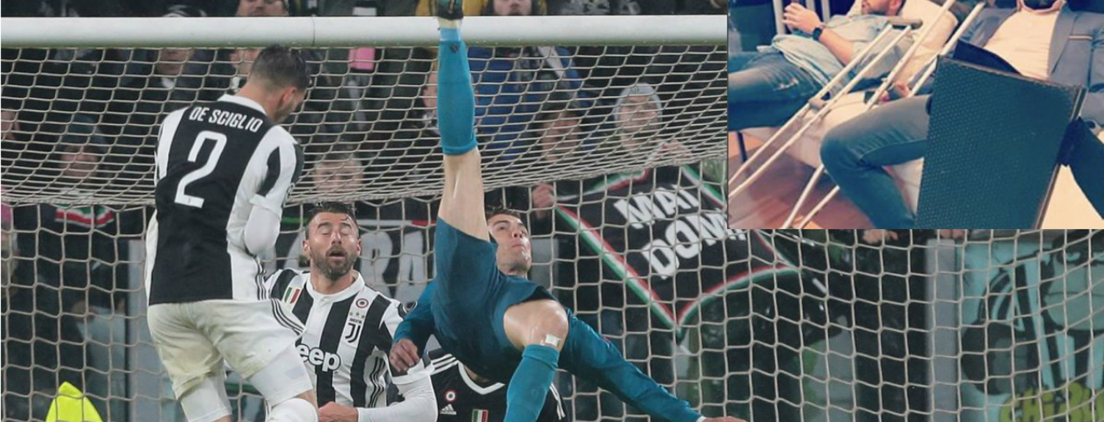 Cristiano Ronaldo bicycle kick fail