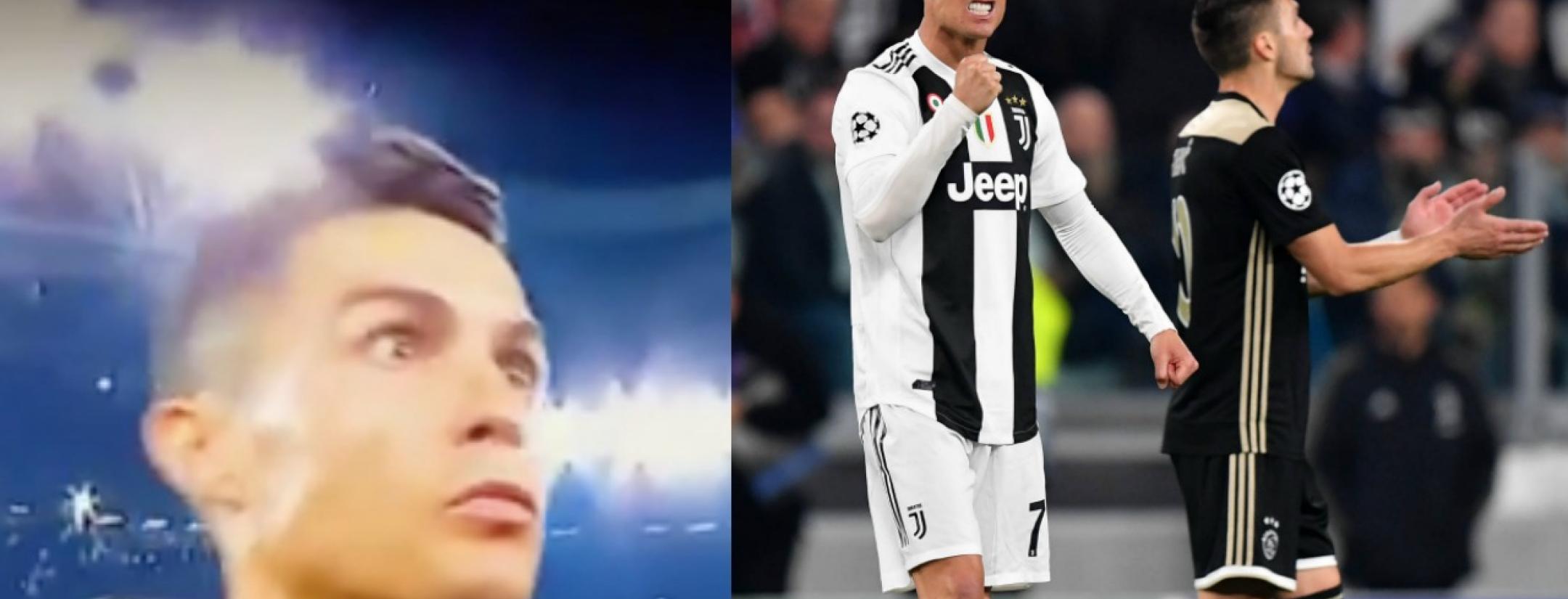 Cristiano Ronaldo goal v Ajax