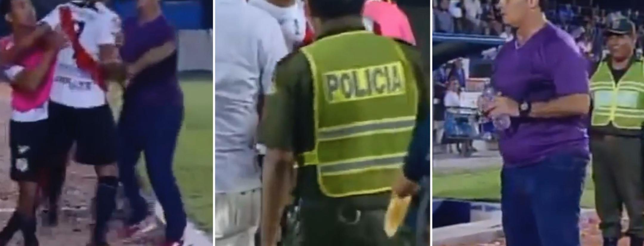 Brazilian player subbed off