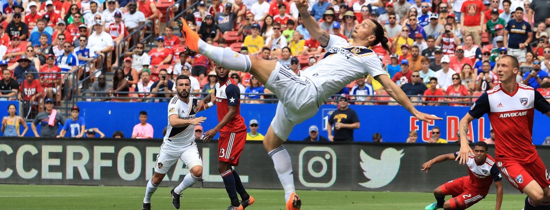 Zlatan Ibrahimovic LA Galaxy free kick