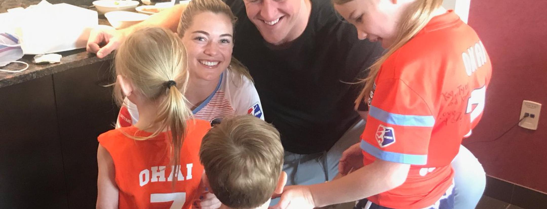 JJ Watt and Kealia Ohai