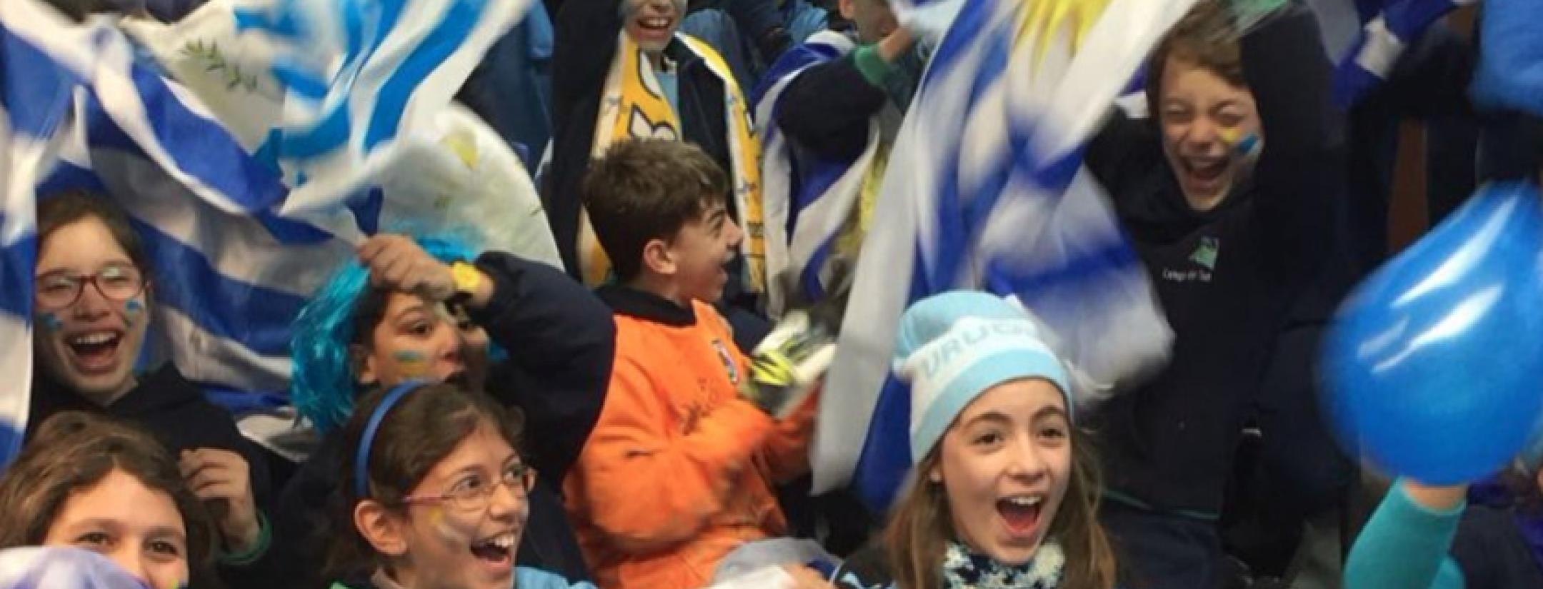 Uruguayan Kids React to Giménez Game Winning Goal