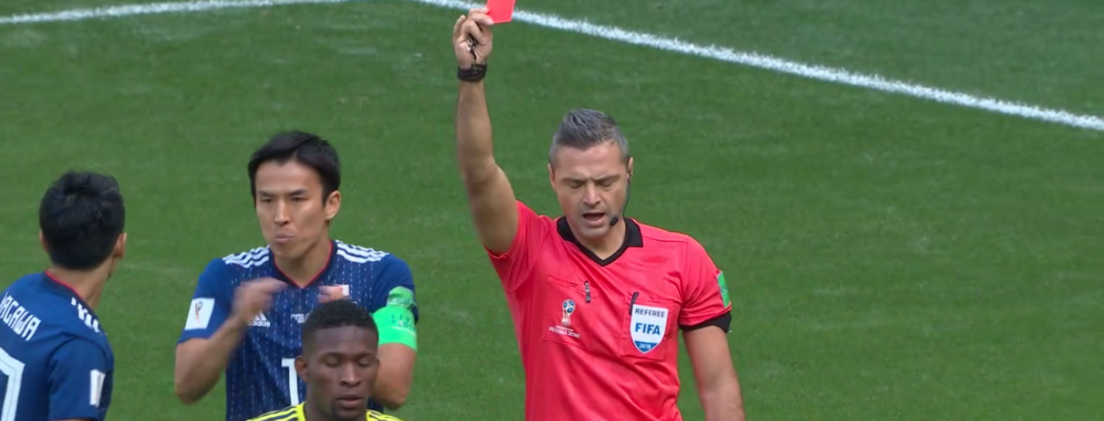 Carlos Sanchez Red Card