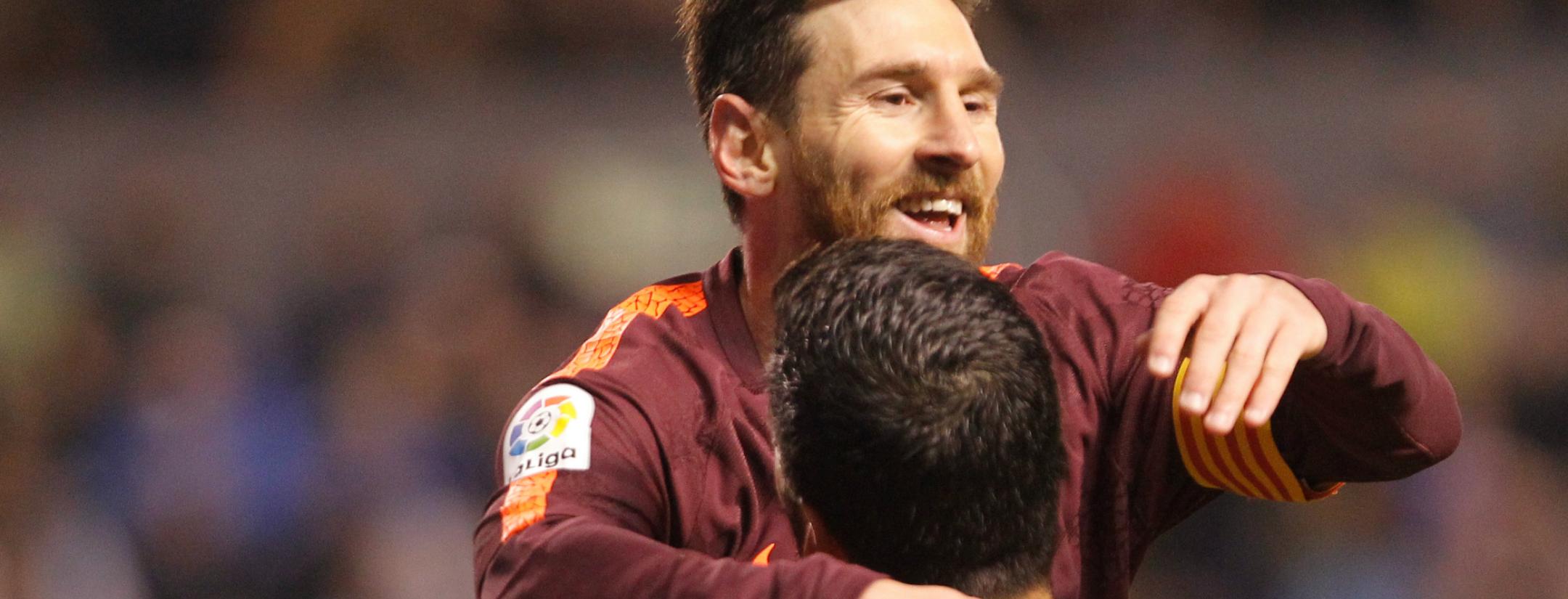 Lionel Messi hat-trick vs Deportivo