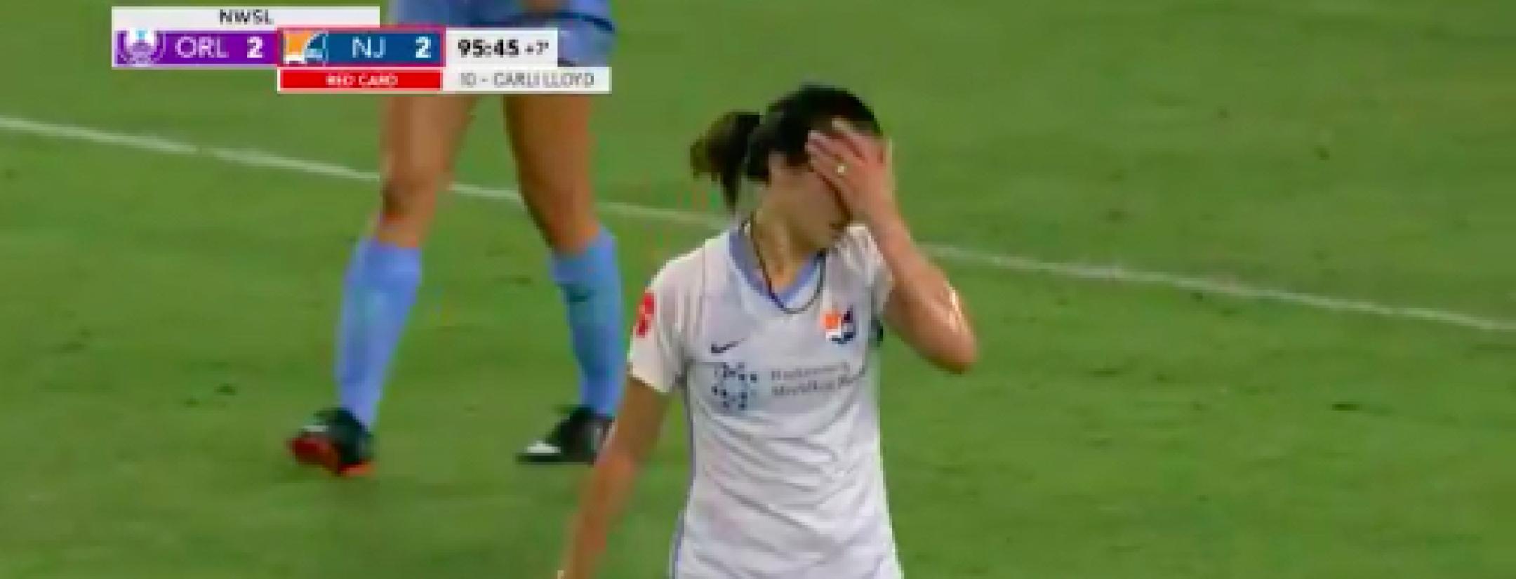 Carli Lloyd red card
